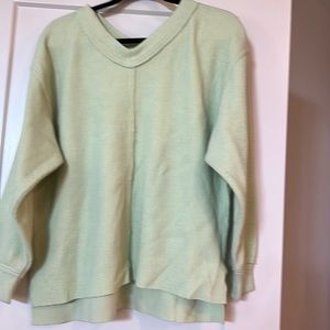 Lime green aerie waffle sweatshirt sz xs